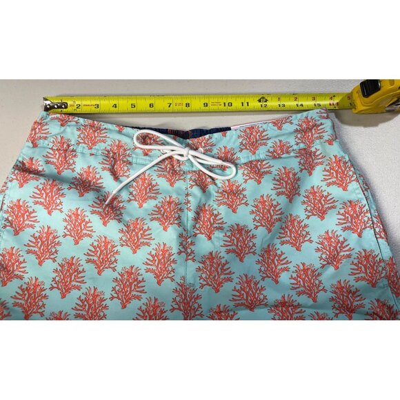 St John’s Bay Mens SZ M Coral Reef Print Board Shorts Swim Trunks w Drawstring - Picture 3 of 11